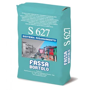 Intonaco Fassa S627 macroporoso per il risanamento di murature umide per interni ed esterni (Sacco da 25 Kg)
