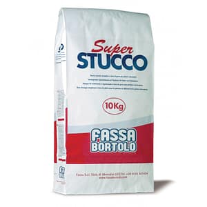 Stucco Fassa Super Stucco rasante riempitivo a base di gesso per pittori e decoratori (Sacco da 10 Kg)