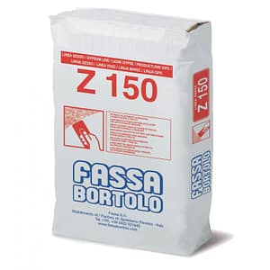 Intonaco di fondo Fassa Z150 a base di gesso e perlite per interni (Sacco da 25 Kg)