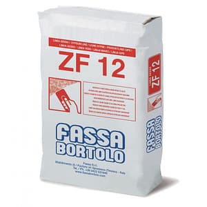 Intonaco di fondo Fassa ZF12 a base di gesso e calce per interni (Sacco da 25 Kg)