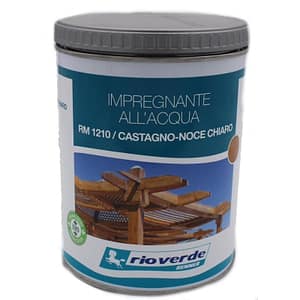 Impregnante all’acqua Rio Verde per legno Castagno-Noce chiaro RM 1210