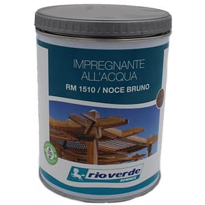 Impregnante all’acqua Rio Verde per legno Noce Bruno RM 1510