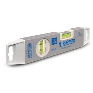 Livella a bolla compatta Rurmec LRT 700 in alluminio a profilo liscio rettangolare, 25cm