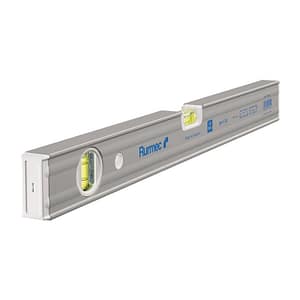 Livella a bolla Rurmec LR 800 in alluminio a profilo rettangolare con nervature, 40-120cm