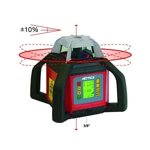Autolivello Metrica laser rosso rotativo con piano inclinabile 4 maniglie