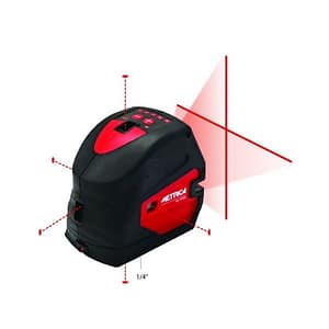 Livella Metrica laser rossa o verde su 5 punti tascabile