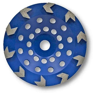 Platorello diamantato Rurmec VFG 180 per levigatura cemento, piastrelle e resine, Ø180mm