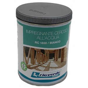 Impregnante all’acqua ceroso Rio Verde per legno Bianco RC1830