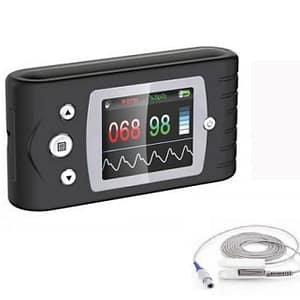 Saturimetro palmare quot;SAT-500quot; con sensore adulti e sensore pediatrico – collegabile al PC