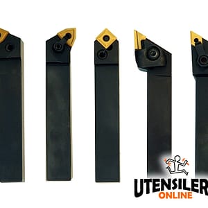 Set 5 Utensili per tornitura LTF gambo MD20 20×20 con inserti