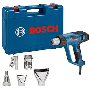 Termosoffiatore elettrico Bosch GHG 23-66 Professional a controllo digitale con 5 ugelli, 2300W