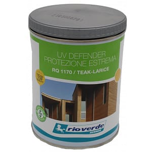 Finitura per legno Rio Verde Uv defender protezione esterma Teak-Larice RQ1170