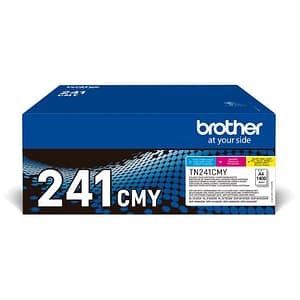 Brother tn-241cmy toner multipack ciano/magenta/giallo per mfc-9140cdn, mfc-9330cdw, hl-3140cw, hl-3150cdw 1.400 pagine