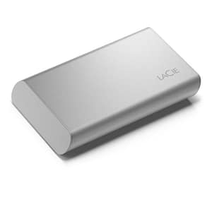 Lacie portable ssd 500gb esterno usb-c argento