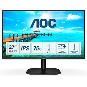 Aoc monitor flat 27“ basic-line 27b2h 1920×1080 pixel full hd led tempo di risposta 7 ms