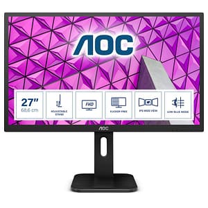 Aoc pro-line 27p1 27 led full hd ips formato 16:9 contrasto 1.000:1 1.920×1.080px 1xvga 1xhdmi 4xusb-a 1 display port italia nero