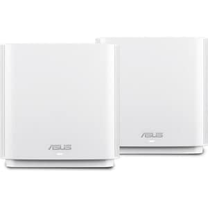 Asus zenwifi ac (ct8) router wireless banda tripla 2.4ghz-5ghz-5ghz gigabit ethernet bianco