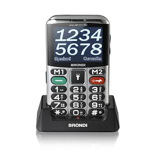 Brondi amico chic dual sim 2.4 senior phone tasti grandi sos italia black