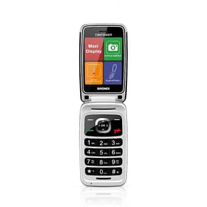 Brondi contender dual sim 3 easy phone clamshell tasti selezione rapida nero/silver
