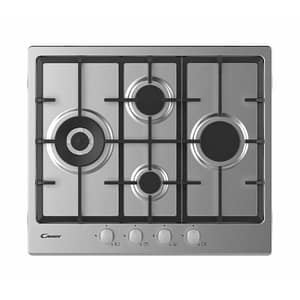 Candy chg6d4wx piano cottura a gas 4 fuochi 60cm acciaio