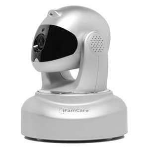 Ifamcare helmet home monitor wi-fi digitale 1080p full hd per iphone e android argento