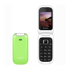 Majestic tlf lucky 48 flip umts 2.4 telefono umts display a colori fotocamera tasto sos radio italia green