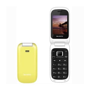 Majestic tlf lucky 48 flip umts 2.4 telefono umts display a colori fotocamera tasto sos radio italia yellow