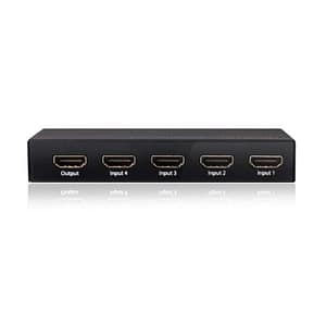 Club3d hdmi 2.0 4k 60hz uhd switch box 4 ports black