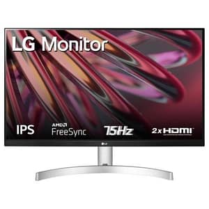Lg monitor 24“ led ips 24mk600m-w 1920 x 1080 full hd led ips, 1920×1080, 5ms, amd freesync 75hz, multitasking, vga, hdmi, borderless, flicker safe,