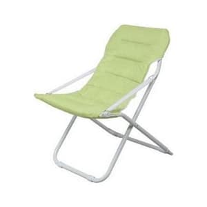 Sdraio poltrona da esterno imbottita verde mela