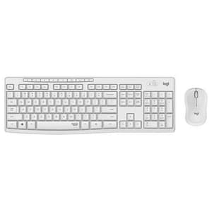 Logitech mk295 kit mouse e tastiera silent wireless combo tastiera rf wireless qwerty italiano bianco