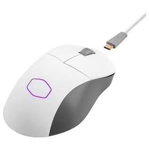 Cooler master mm731 rgb-led mouse gaming wireless ibrido ultraleggero 59g – sensore ottico paw3370 19k dpi, interruttori ottici 70 milioni clic, masterplus+ (38k dpi, pc), ergonomico â? bianco opaco