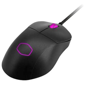 Cooler master mm730 rgb-led mouse gaming ultraleggero 48g con cavo – sensore ottico 16k dpi pmw3389, interruttori ottici da 70 milioni di clic, masterplus+ (32k dpi, solo pc), ergonomico – nero opaco