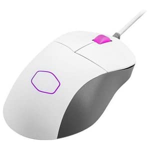 Cooler master mm730 rgb-led mouse gaming ultraleggero 48g con cavo – sensore ottico 16k dpi pmw3389, interruttori ottici 70 milioni di clic, masterplus+ (32k dpi, solo pc), ergonomico – bianco opaco