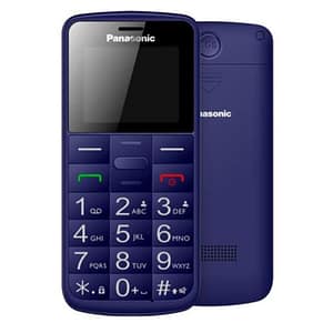 Panasonic kx-tu110 easy phone dual sim 1.77 tasti grandi e tasto sos funzione torcia italia blue