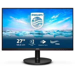 Philips 272v8la 27 led full hd 75hz 4ms contrasto 3.000:1lowblue hdmi displayport altoparlanti incorporati nero