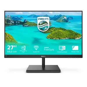 Philips monitor gaming 275e1s monitor, 27“ ips, amd freesync, quad hd 2560 x 1440, 75 hz, 4 ms, hdmi, dispaly port, vga, flicker free, low blue light, vesa, nero
