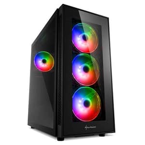 Sharkoon tg5 pro rgb pc case atx 2xusb 3.0 2xusb 2.0 7 slots