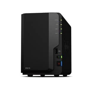 Synology ds218 nas chassis desktop 2 bay hdd/ssd sata iii 2.5/3.5