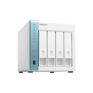 Qnap ts-431k nas chassis tower annapurna labs alpine al-214 1.7ghz ram 1gb-4 bay hdd/ssd 2.5/3.5-2xrj-45 bianco