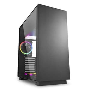 Sharkoon pure steel rgb cabinet midi atx tower finestrato nero