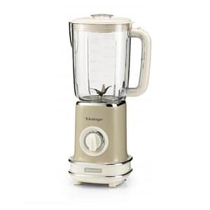 Ariete 0568 frullatore elettrico vintage 1,5 litri 500w 6 lame in acciaio inox 2 velocita` con funzione pulse beige