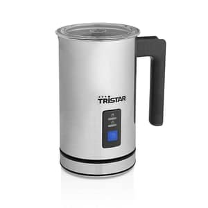 Tristar mk-2276 montalatte elettrico 500w in acciaio 5 velocita` con fruste e ganci argento