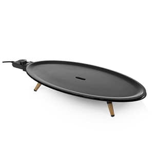 Princess table chef elypse pure piastra antiaderente elettrica 1800w 60×30 cm termostato regolabile nero