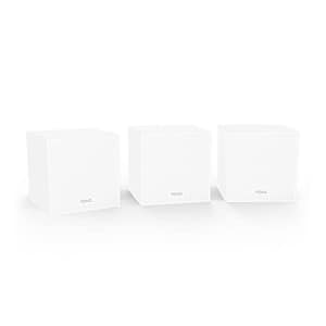Tenda nova mw12 router wireless ac2100 triband 3p gigabit rj45 4 antenne interne copertura fino a 500 mq compatibile alexa bianco confezione di 3pz