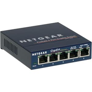 Netgear switch 5 porte lan gigabit l2 desktop metal case