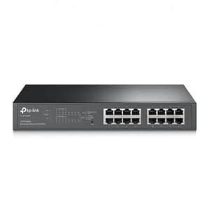 Tp-link easy smart tl-sg1016pe switch intelligente 8 x 10-100-1000 (poe+) + 8 x 10-100-1000 desktop, montabile su rack poe+ (110 w)
