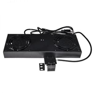 Link kit 2 ventole con termostato per armadi rack a muro link colore nero