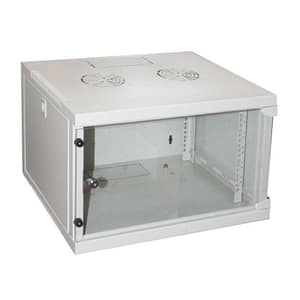 Link armadio 6 unita` da muro per reti (a)350 x (l)540 x (p) 450 mm colore grigio