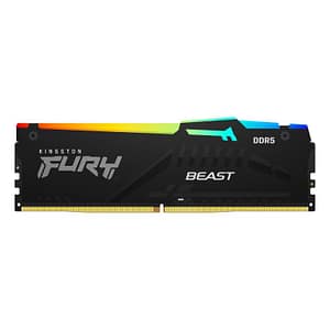 Kingston fury beast rgb memoria ram 1x16gb 5.600hz tipologia ddr5 tecnologia dimm black